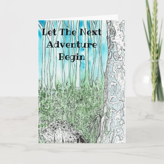 Laisser Prochaine Aventure Commencer La Carte D'Oe (Devant)