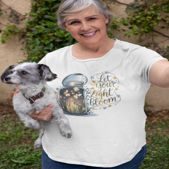 Laisser S'épanouir Votre Lumière (Let Your Light Bloom Plus Size T-Shirt)