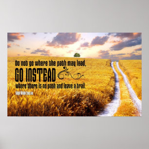 Laisser une affiche motivationnelle de piste