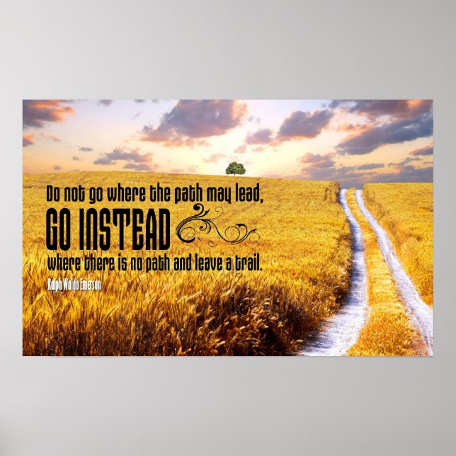 Laisser une affiche motivationnelle de piste (Devant)