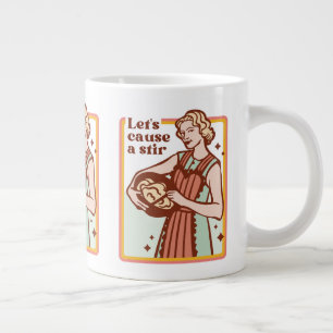 LAISSEZ CAUSER UN SLOGAN MUG DE CUISINE PLUS AMUSA