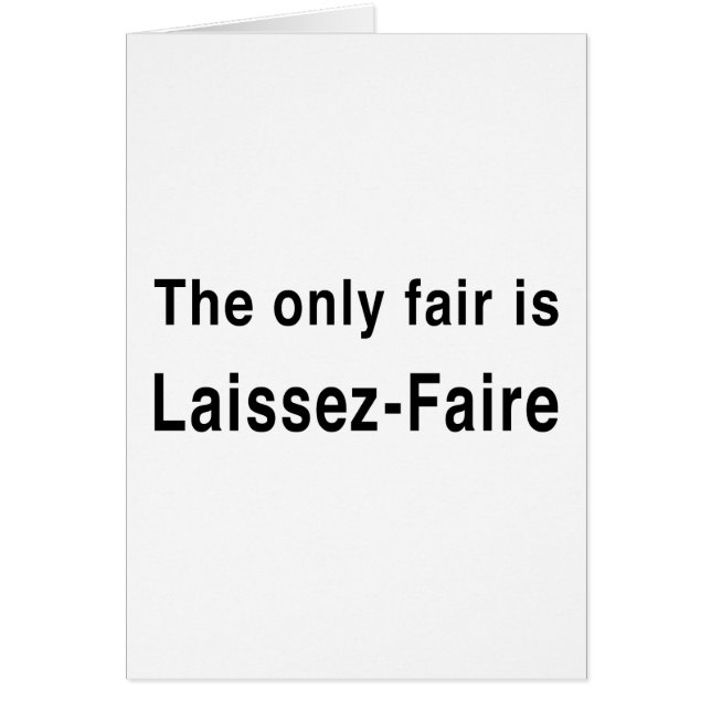 Laissez-faire (Devant)