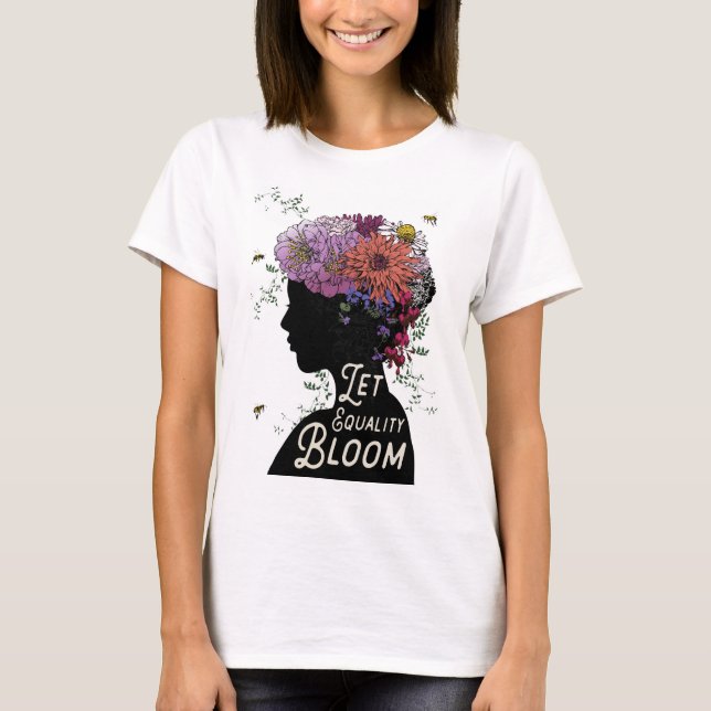 Laissez la fleur d'égalité - T-shirt Slouchy d'ami (Devant)