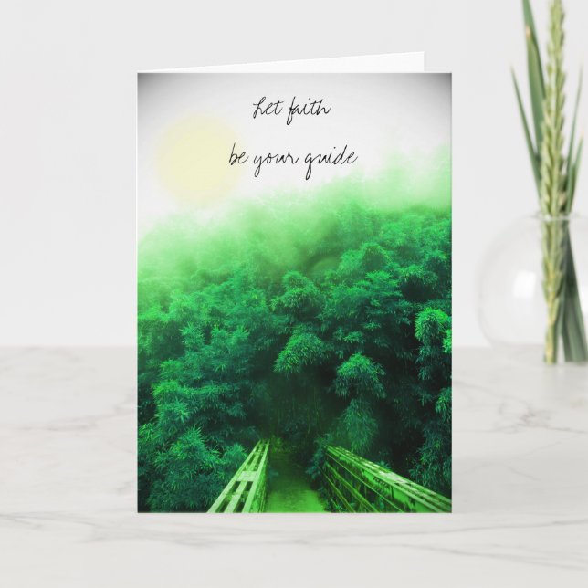 "Laissez la foi être carte de votre guide" - forêt (Devant)
