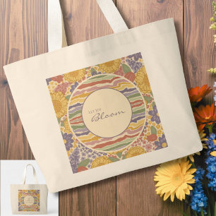 Laissez la joie s'épanouir – Sac fourre-tout flora