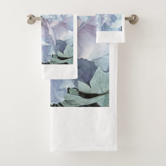 "Laissez là soit" ensemble léger de serviette (En situation)