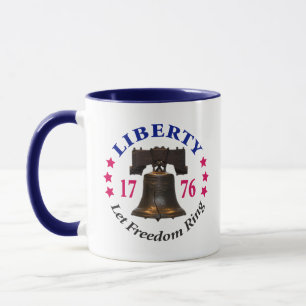 LAISSEZ LA TASSE DE CAFÉ D'ANNEAU DE LIBERTÉ