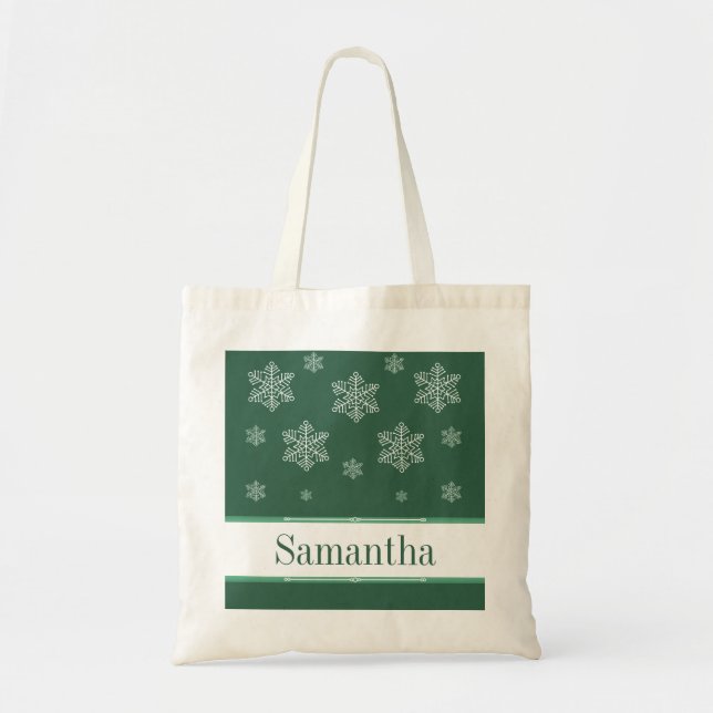 Laissez-le Sac fourre-tout de neige, vert (Devant)