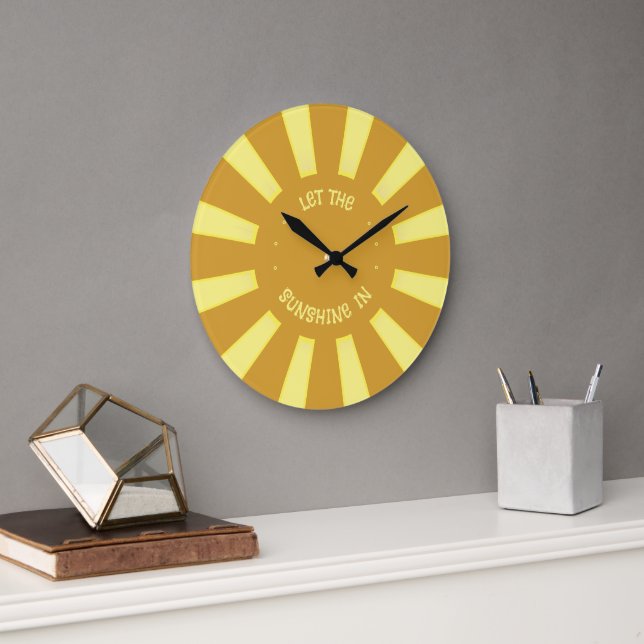Laissez le soleil briller dans 🌞 horloge murale (Bureau)
