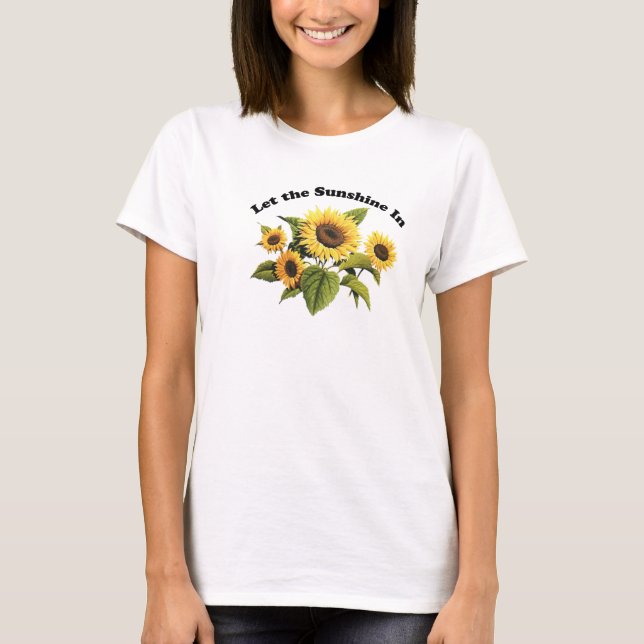 Laissez le soleil dans le bébé de dames - T-shirt (Devant)