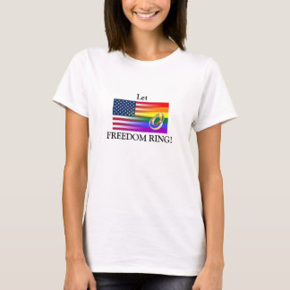 Laissez le T-shirt d'égalité de mariage d'anneau