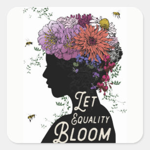Laissez les autocollants Equality Bloom