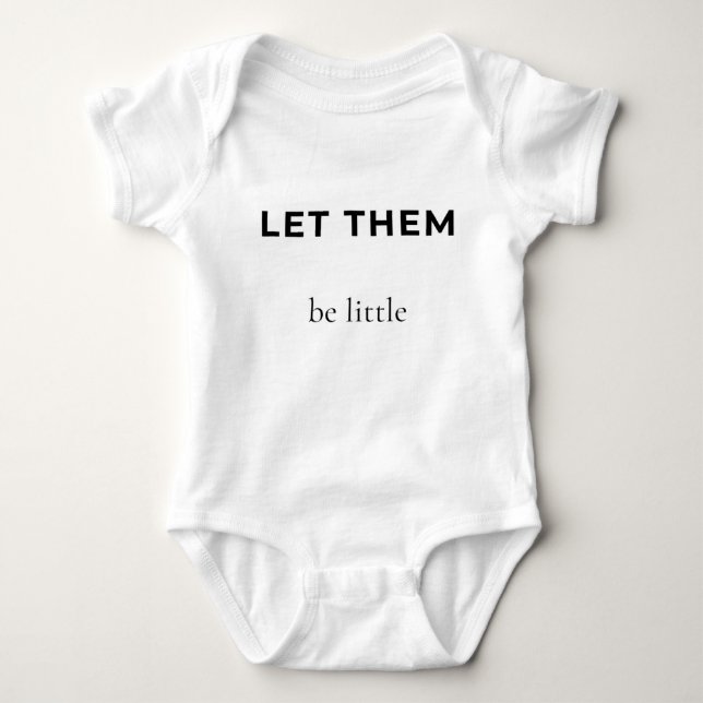 Laissez-les être petit Body bébé | Bébé minimalist (Devant)