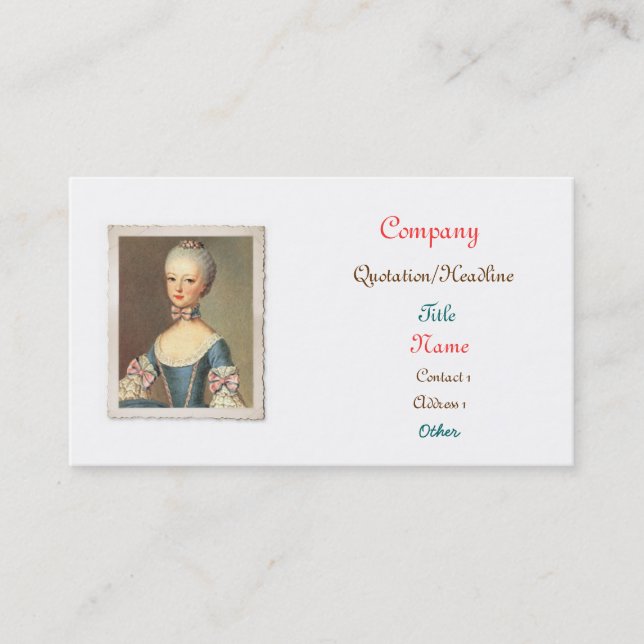 Laissez-les manger des cartes de visite de gâteau (Devant)