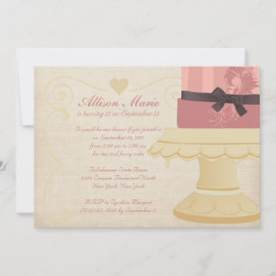 Laissez-Les Manger Des Invitations De Gâteaux