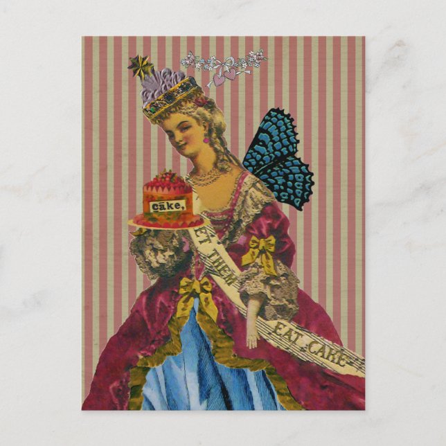 Laissez-Les Manger Du Gâteau ~ Carte Postale / Inv (Devant)