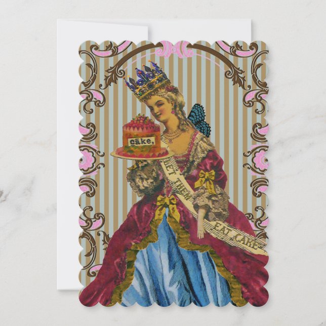 Laissez-Les Manger Du Gâteau - Invitations (Devant)