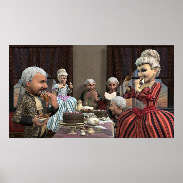 Laissez-Les Manger Du Gâteau - Petite Poster (Devant)