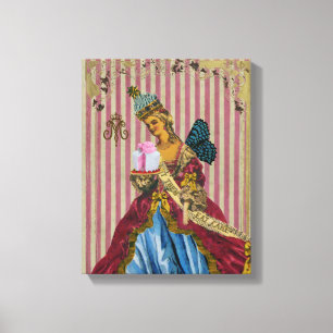 Laissez-Les Manger Du Gâteau ~ Toile Enveloppée #1