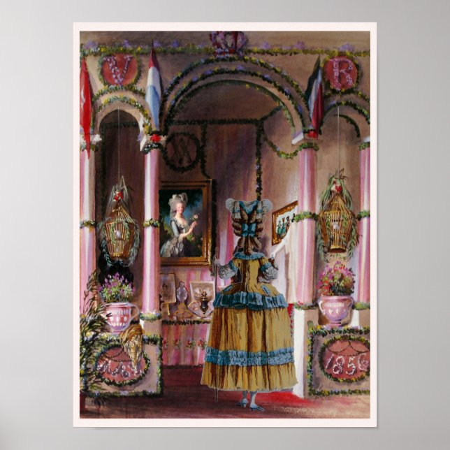 Laissez-Les Manger Le Gâteau 6 ~ Poster 16x12 (Devant)