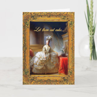 Laissez-les manger le gâteau ! Carte de joyeux