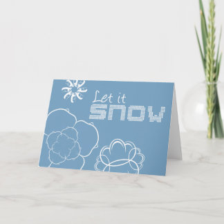 Laissez-lui la carte de voeux de neige