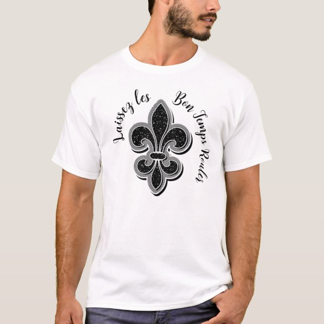 Laissez Mardi Gras Fleur De Lis T-shirt (Devant)