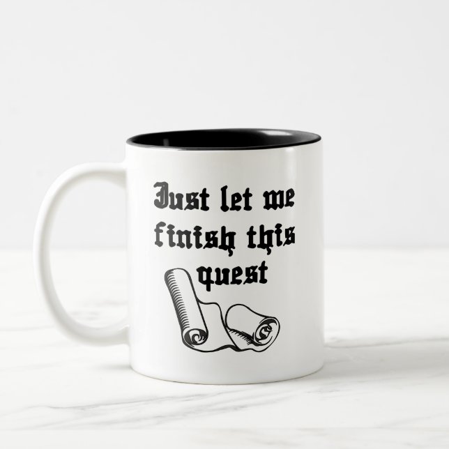 Laissez-Moi Terminer Cette Mug De Café Quest (Gauche)