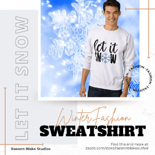 Laissez tomber la neige Sweatshirt d'hiver