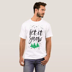 Laissez Tomber la Neige T-Shirts de Noël Assortis