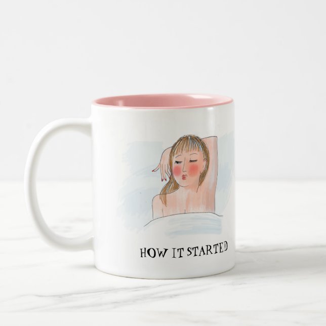 Laissez tout aller drôle Anniversaire/Relation Mug (Gauche)