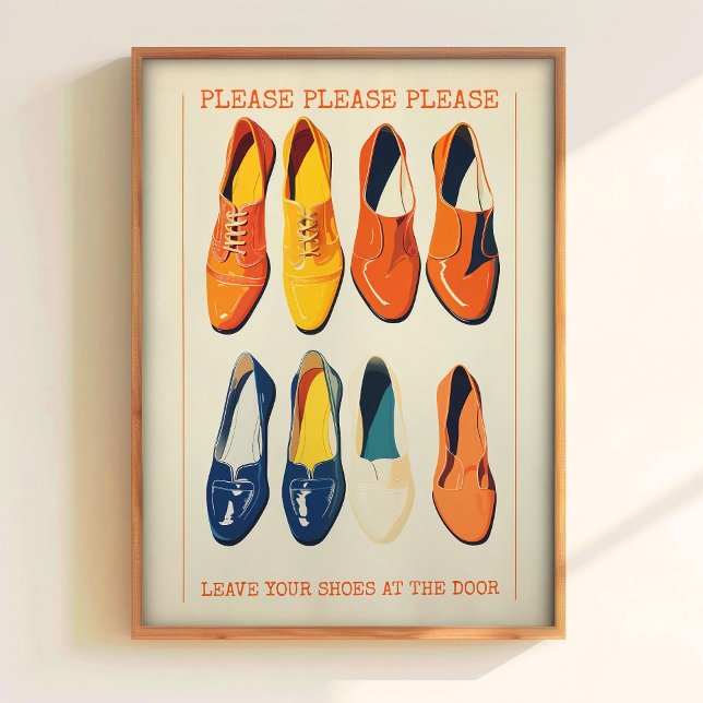 Laissez Vos Chaussures à la Porte Art Mural Imprim (Créateur téléchargé)