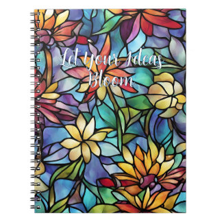 Laissez vos idées fleurir Cahier spiralé floral