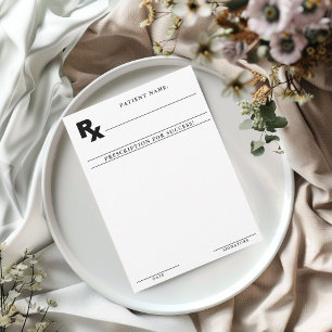 Laissez votre carte de conseil sur la prescription