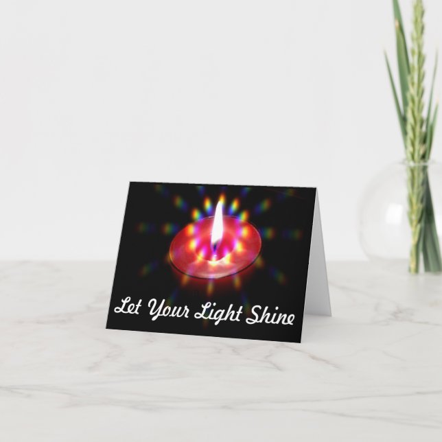 Laissez votre carte pour notes léger d'éclat (Devant)