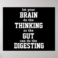 Laissez votre cerveau réfléchir Poster