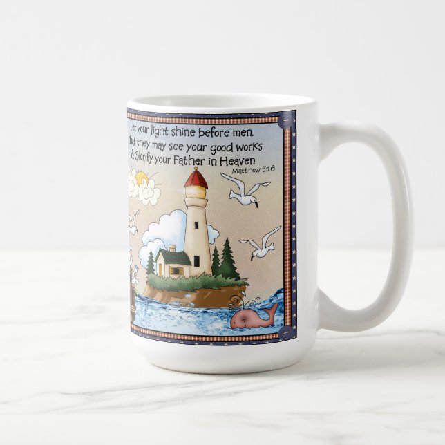 Laissez votre tasse blanche classique d'éclat (Droite)
