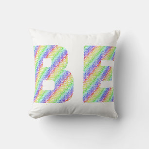 Laissez-Vous Être Coussin Jeté Arc-en-Ciel
