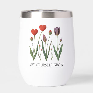 Laissez-vous grandir Art floral de tulipes en form