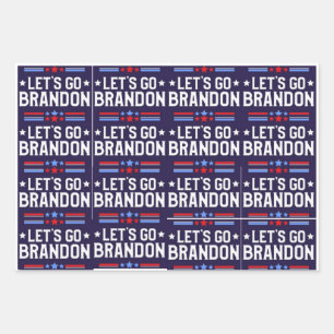 Laissons aller Brandon Wrapper Papier Feuille Plat