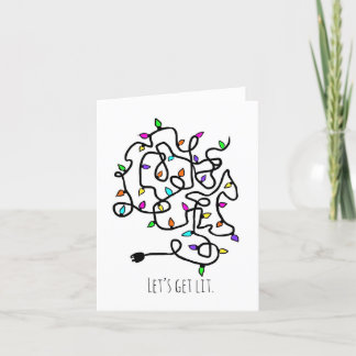 Laissons la carte de Noël allumée.