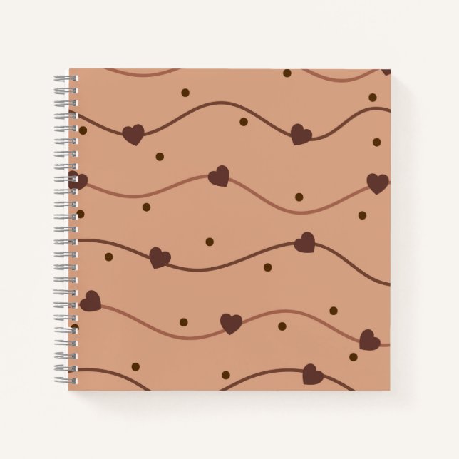 Lait Coeur Chocolat Chips Journal Motif (Devant)