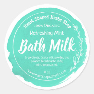 Lait de bain personnalisable Étiquette Entreprise