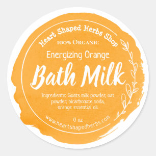 Lait de bain personnalisable Étiquette Entreprise 