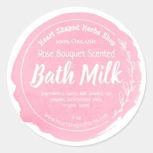 Lait de bain personnalisable Étiquette Entreprise 