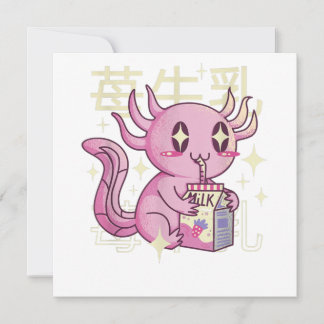 Lait de fraise Axolotl Style japonais Kawai