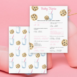 Lait et biscuits baby shower Baby trivia jeu