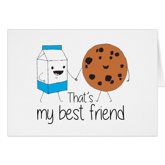 Lait et biscuits Meilleurs amis BFF Friendship Art (Devant horizontal)