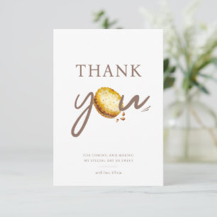 Lait et cookies Premier anniversaire Merci de fête