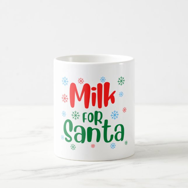 Lait Festif Rouge et Vert pour la Mug Père Noël (Centre)